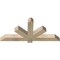 Ekena Millwork Kennewick Rough Sawn Timber Gable Bracket, Douglas Fir, 48"W x 22"H x 4"D x 4"F, 11/12 Pitch GBW048X22X0404KEN00RDF - alternate 3